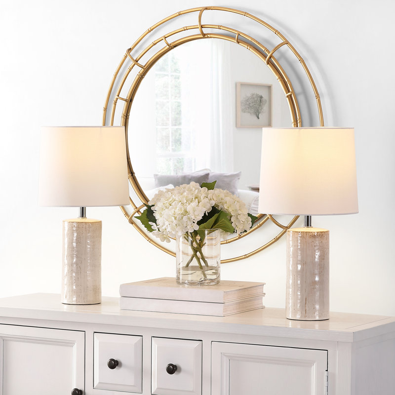 Lampe de table 19 po, Ivoire