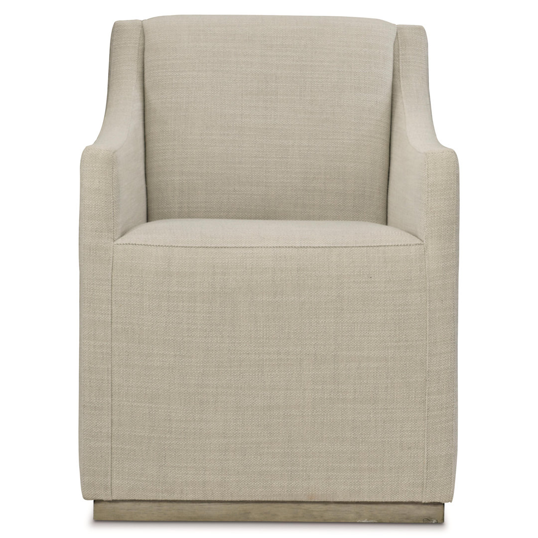 Casey Upholstered Wingback Arm Chair in Sand Bernhardt