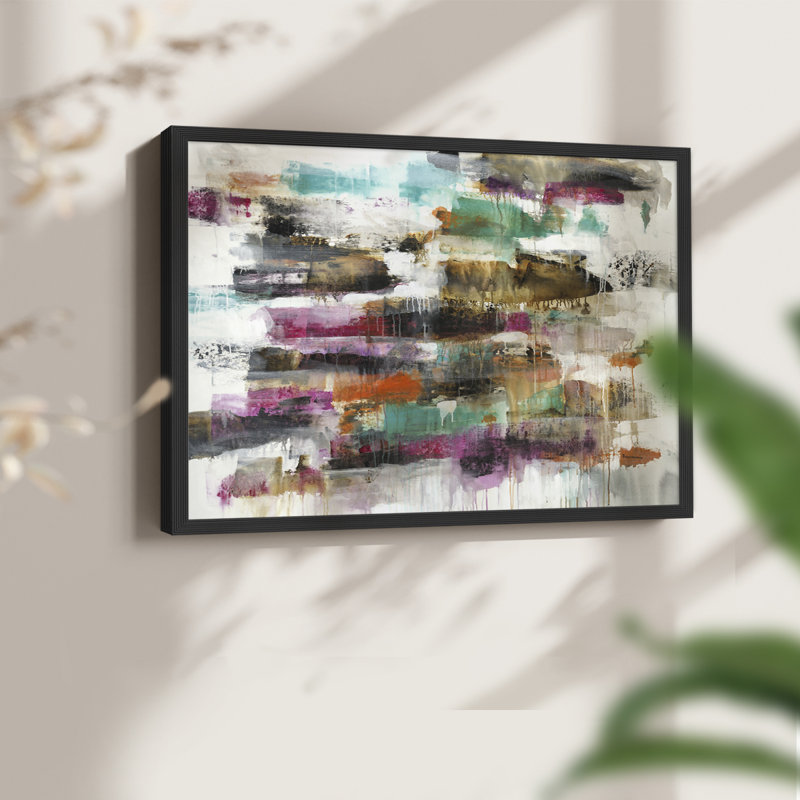 Inertia #3 -Framed Print - Restickable, 22" H x 28" W, Black