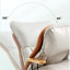 Chaise berçante moderne rembourrée-110986152