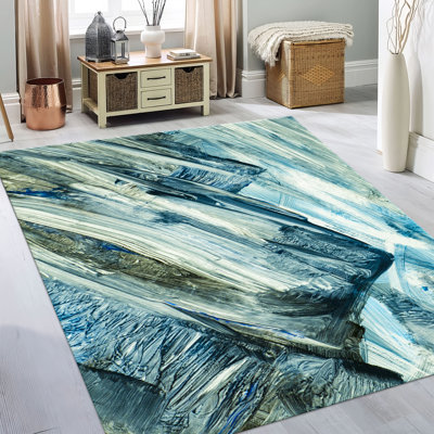 Non-Woven Soft Type Printed Rug Featuring an Intricate Floral Pattern in Warm Earthy Tones Perfect for Enhancing Your Living Space or Office Decor