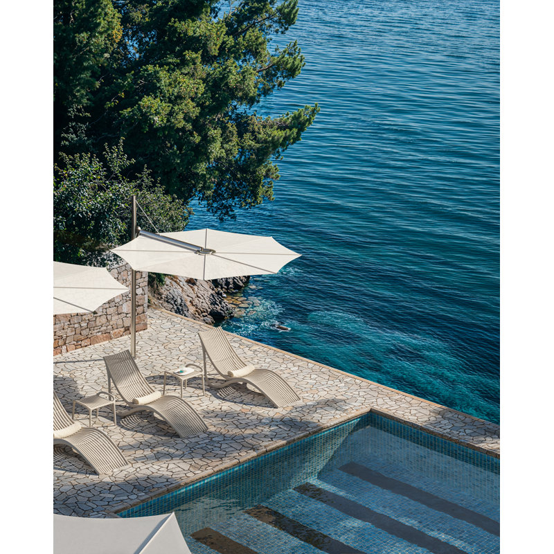 Chaise longue Ibiza, Écru