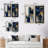 " Abstract Geode Gold And Blue Marble Shape " by Designart 2 - Pieces-1311715055-1311715053