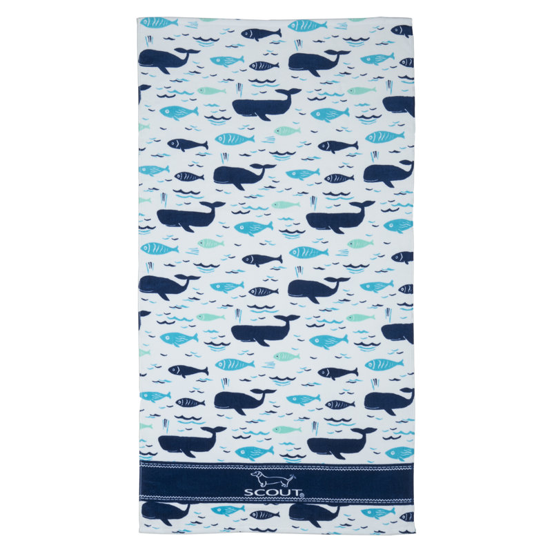 100% Cotton All Is Whale Beach Towel