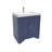 Aurilla 30 in. Single Sink Freestanding Bath Vanity in Marine Blue with White Carrara Quartz Top-817421491