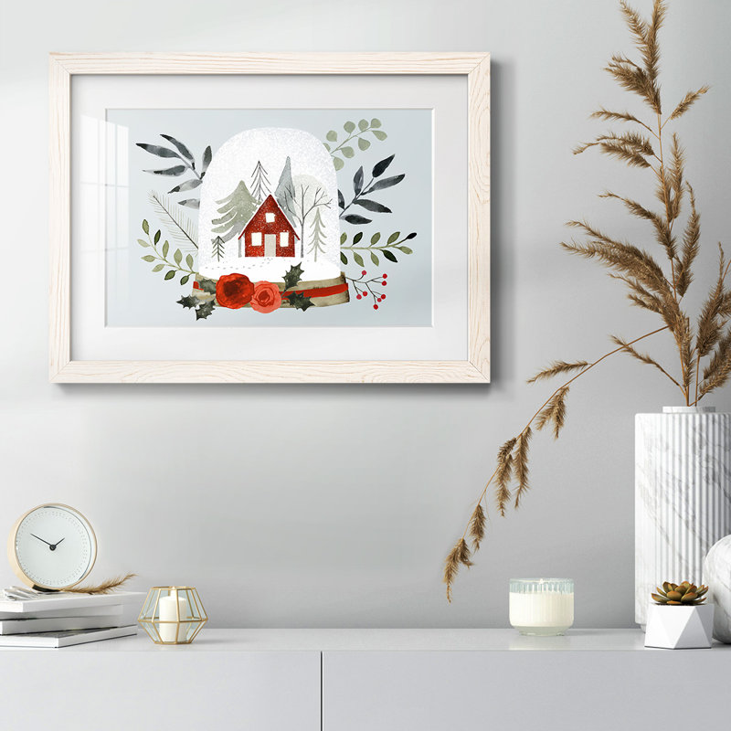 Boule à neige Village Collection A, H 18 po x l 26 po x P 1,5 po, Blanc