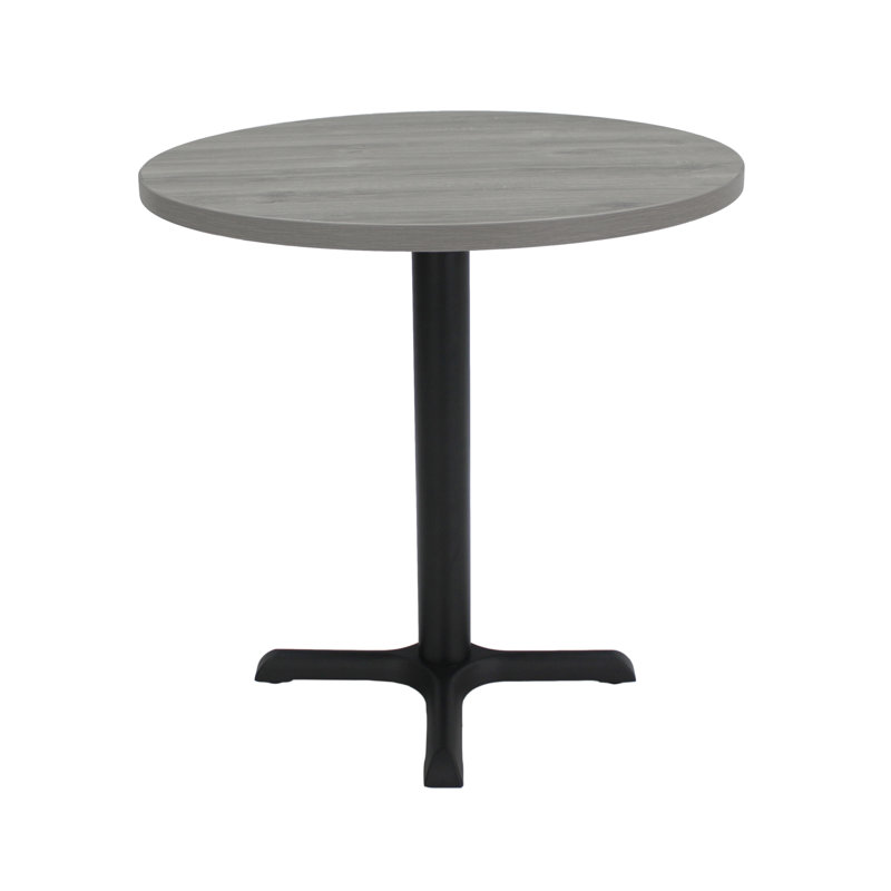Table de pause ronde 30 po L, Noir, Gris clair