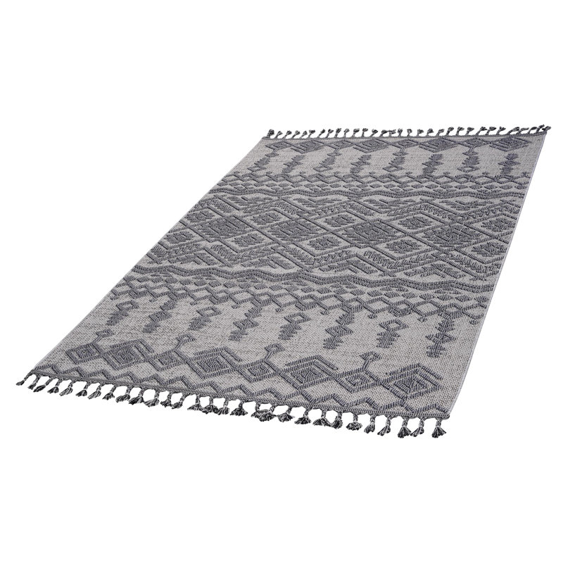 Collection Traditional Indoor/Outdoor Area Rug, Rectangle 7'9" x 10'