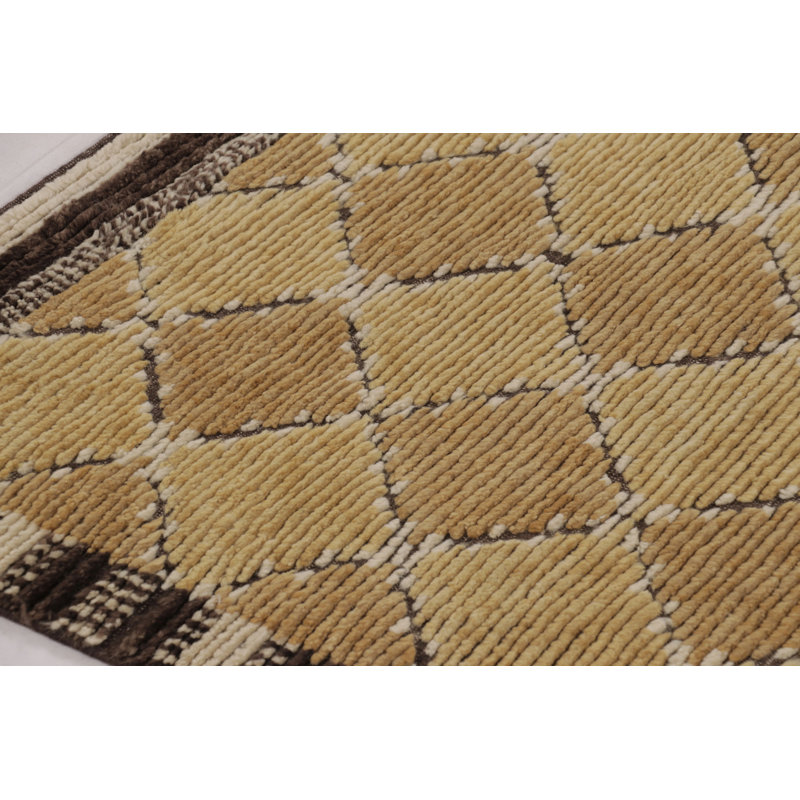 Scandinavian One-of-a-Kind 4'0X8'0 Hand Knotted Area Rug