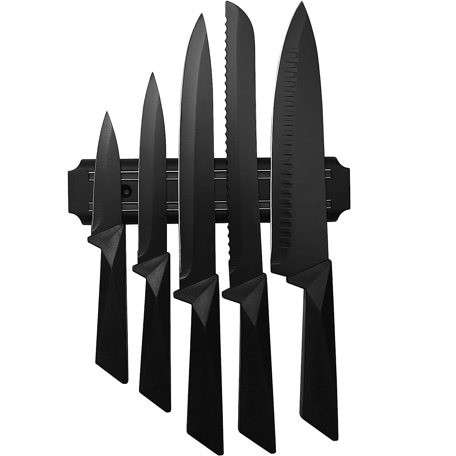 LUXESIT 14 Piece Stainless Steel Knife Block Set
