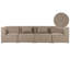 Ritsa 4 Seater Corduroy Sofa-578445196