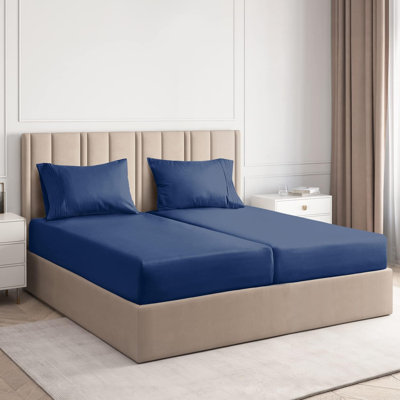 Extra Deep Pocket Sheet Set, Cooling & Breathable Bed Sheets, Soft Hotel Luxury Bedding, Fits 18–24 Inch Mattress