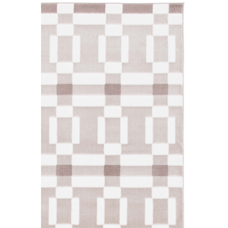 Tapis à motif géométrique Nesler Performance, Tapis de couloir 2 pi 3 po x 8 pi