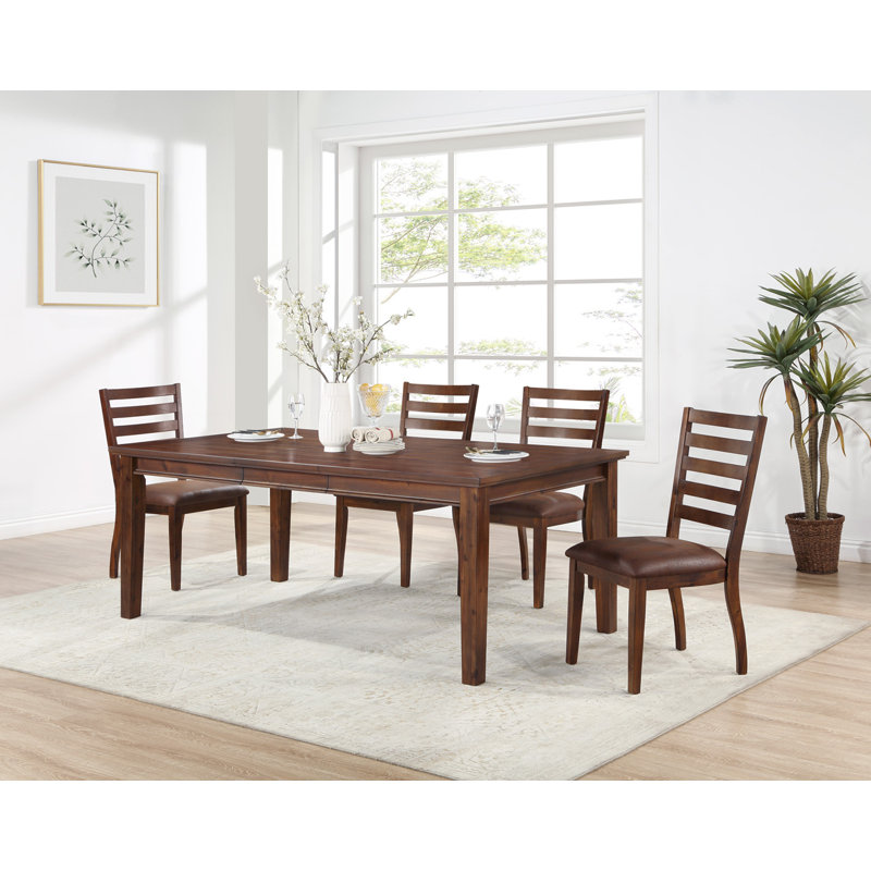 Ensemble repas, 5 pièces: table, 4 chaises