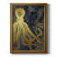 Octopus Ink Gold & Blue I, toile encadrée de qualité supérieure - prête à être accrochée-871677550