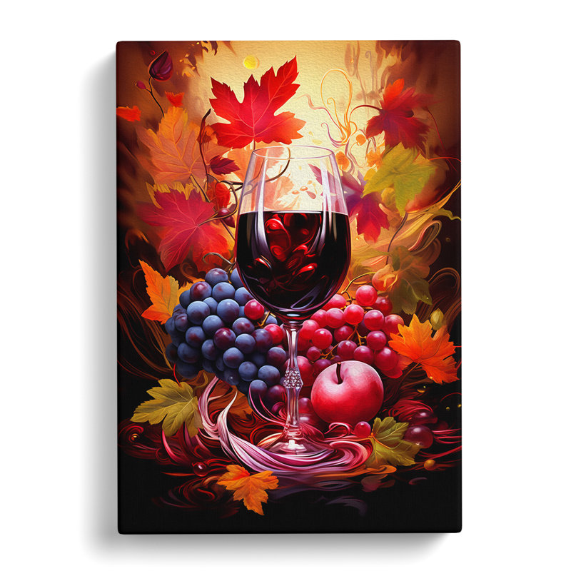 Wine Digital - No Frame Print, 50cm H x 35cm W x 3cm D