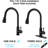 Modern Single-Handle Pull-Down Sprayer Kitchen Faucet with Lead-free in Stainless Steel-100392489
