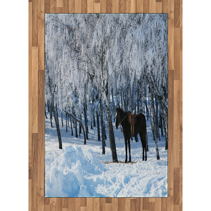 Animal High Density Long Fiber Poly Threads Decorative Area Rug Carpet, Rectangle 4' x 5'8"