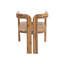 Chaise de salle à manger d'extérieur moderne en bois d'acacia avec coussins Nordby Nordin-134275446