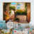 Toile naturelle avec cadre flottant