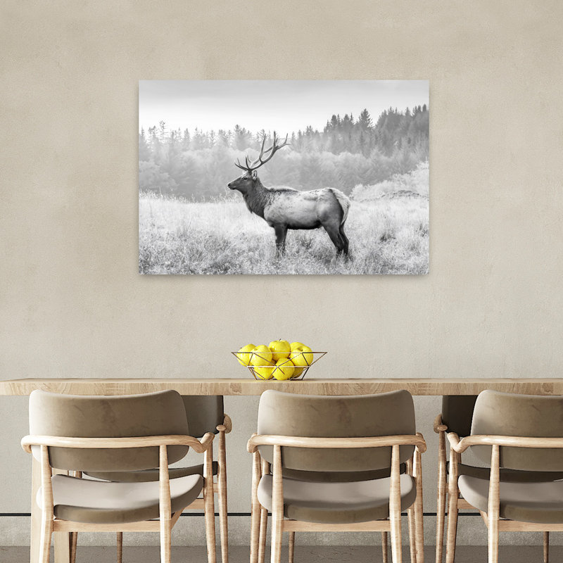 Art mural contemporain American Elk, H 24 po x l 36 po