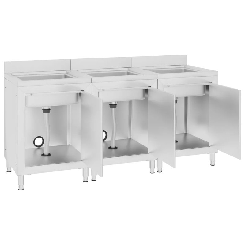Silwell 96Cm H x 60Cm W x 180Cm D Base Unit Cabinet