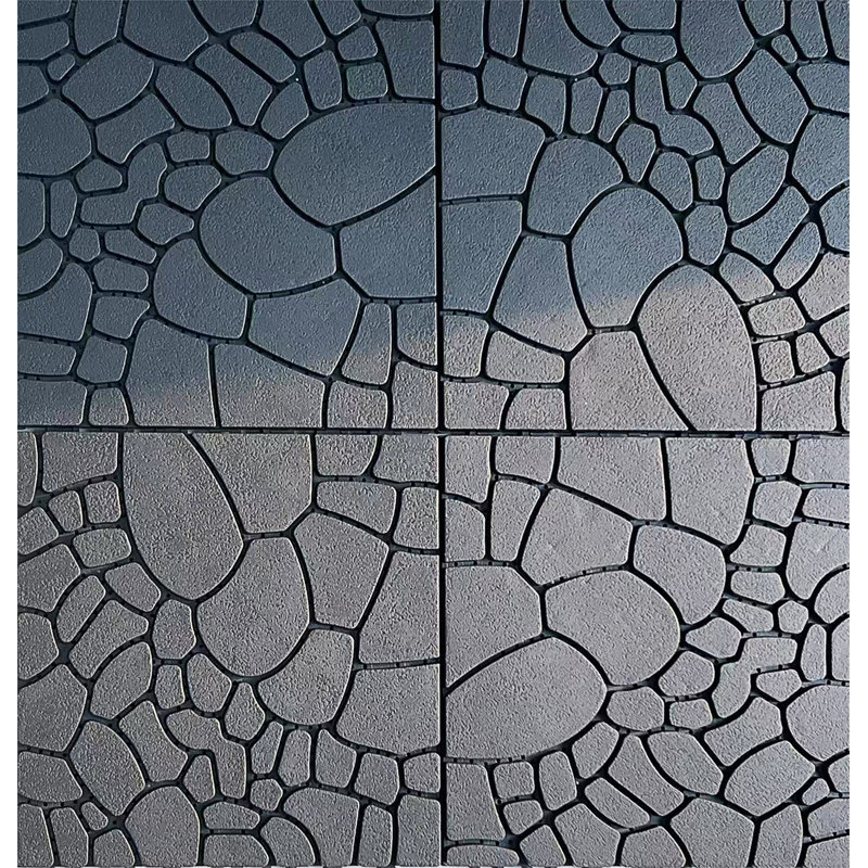 Carreaux de patio en pierre 12 po, Gris