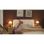 Cadre de lit Queen avec station de recharge, cadre de lit plateforme, blanc