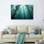 Ensemble de 1 tableau sur toile représentant une forêt de varech sous-marine-707270996