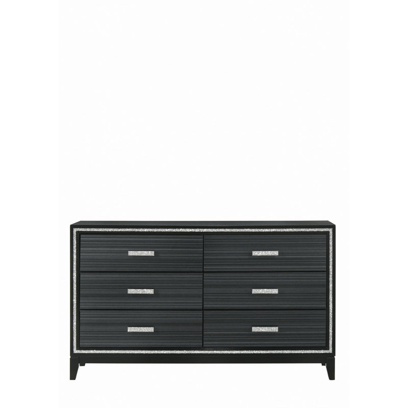 Haiden Weathered Black Finish Dresser