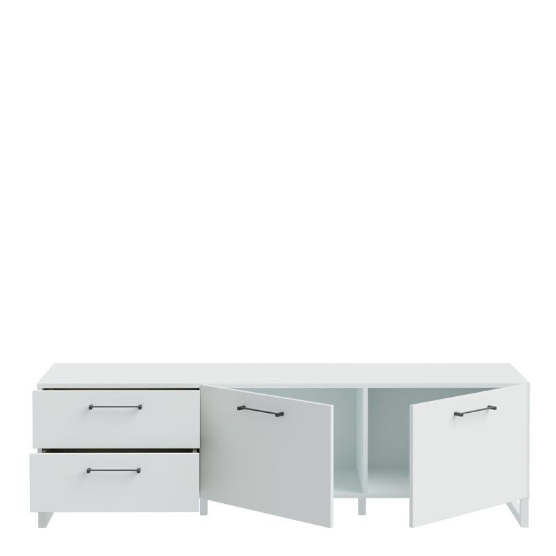 Baskas Unfinished TV Stand for TVs up to 70", Gray