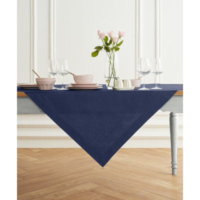 Dru Cotton Linen Plain Table Throw