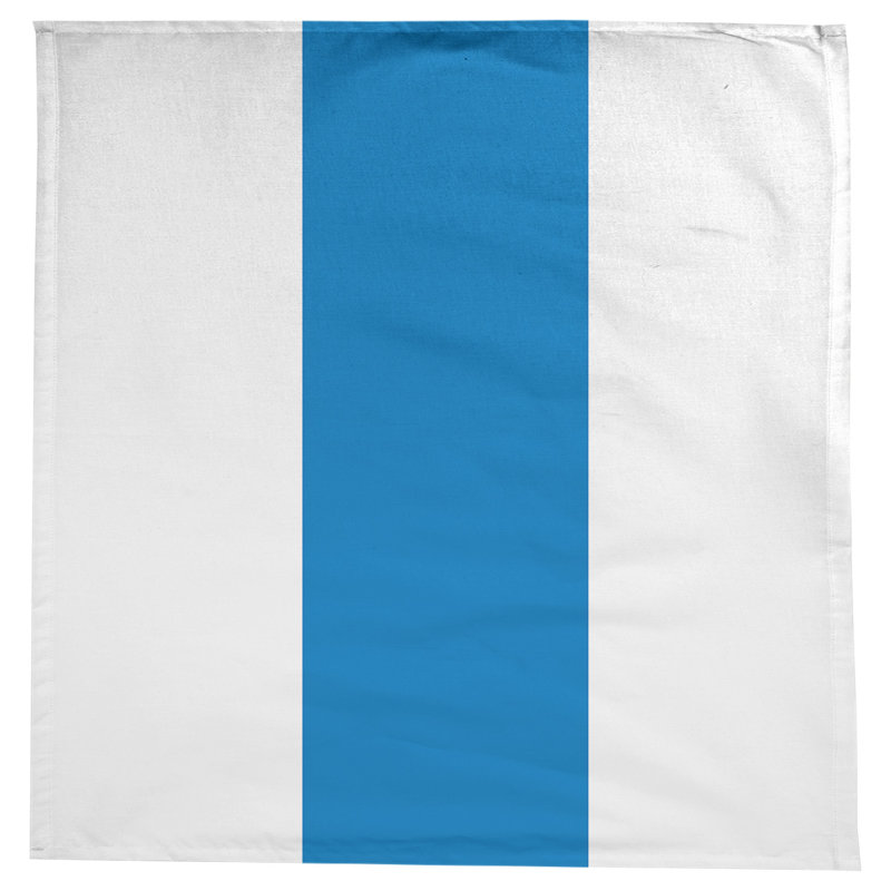 Nappe basket Orlando, Blanc, bleu, jaune