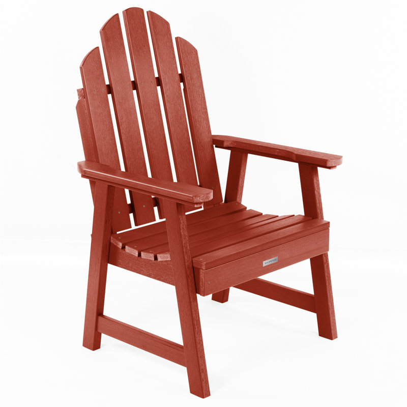 Chaise Adirondack en plastique / résine Rialto, Rouge rustique