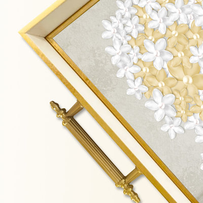 Elegant Glass Tray, 19.7 x 11.4 x 1.4 inches | 100% Durable Glass Construction | Easy to Clean with Damp Cloth | Ideal for Serving, Decorative Display, and Organizing | Stylish Addition to Home Décor