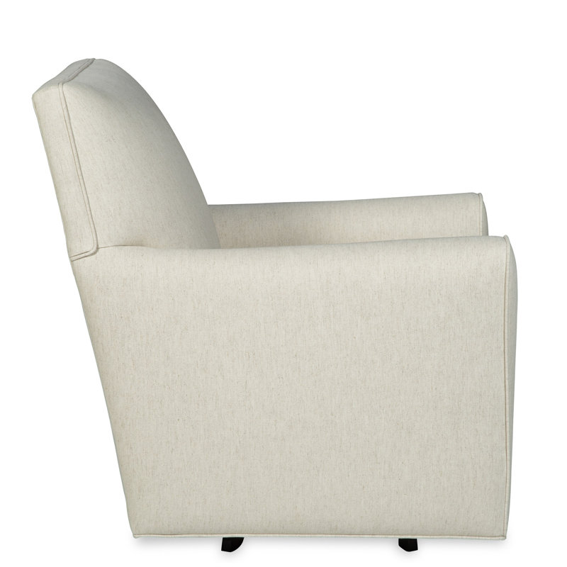 Mikeno Upholstered Swivel Armchair, Nomad Beige Crypton®