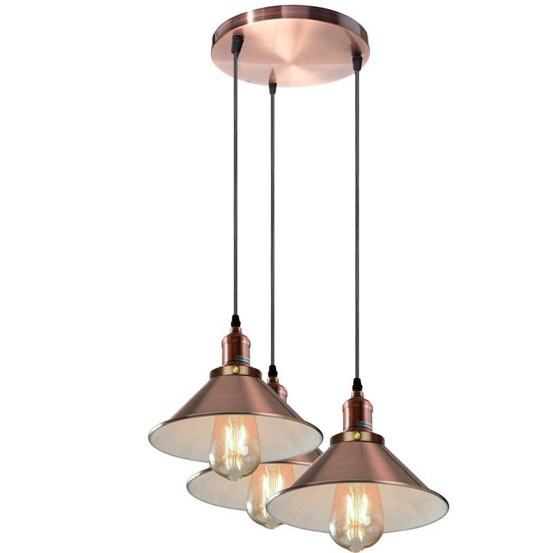 Eanes 3 - Light Copper Cluster Pendant