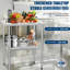 Table de cuisine en acier inoxydable 24 po x 30 po - Corrosion, capacité de table de 480 lb, emballage sécuritaire
