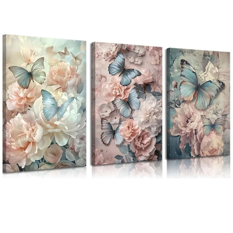 3 Piece Wrapped Canvas Print, 40" H x 90" W