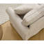 Ensemble de canapé modulaire modulaire, canapé convertible en L, 5 places, canapé modulaire réversible, rembourré, canapé d'angle, accoudoirs roulés, tissu en lin doux, beige-822943943-822943941