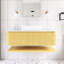 Ensemble de meuble-lavabo simple 48 po en chêne avec plateau en pierre frittée 48 po