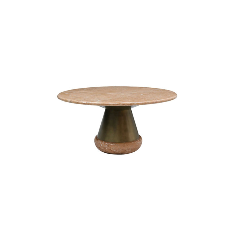 Orange Ice Jade Round Dining Table