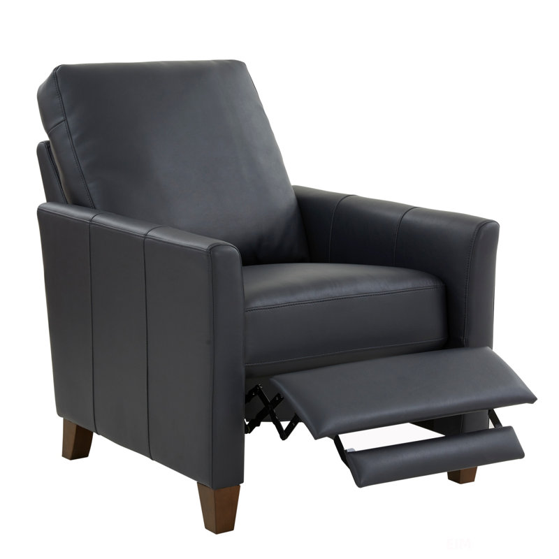 Fauteuil inclinable moderne en cuir, Bleu
