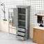Armoire de salle de bain en bois avec trois tiroirs-763237709