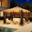 Pavillon de jardin robuste à double toit 10 pi x 10 pi avec moustiquaire pour patio, cour et jardin-129983635-130123062
