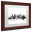 «Vancouver Canada Skyline B&W», impression encadrée-17771765-70580625-70580626