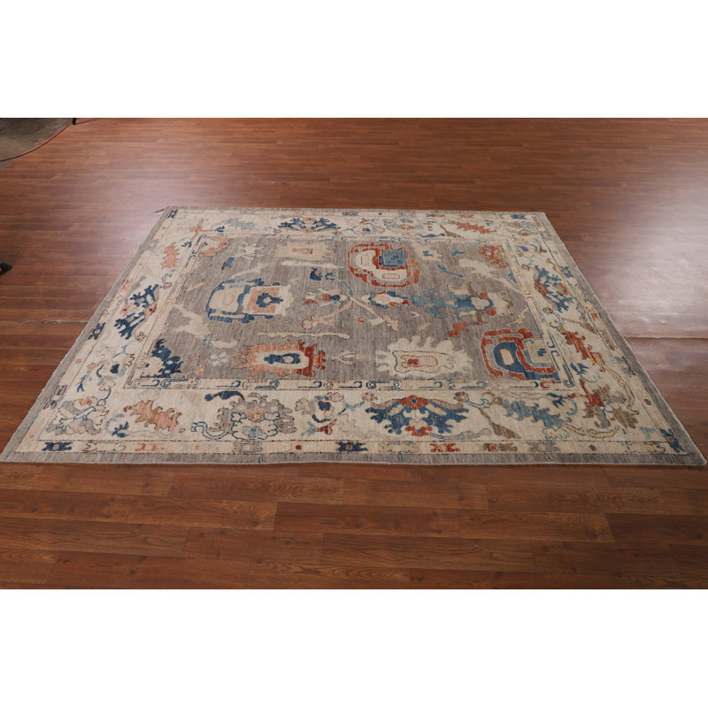 Vegetable Dye Oushak Turkish Area Rug 5x8