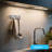 Stainless Steel Flip Wall 2-hook Wall Mounted Coat Rack