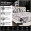 Complete Bedding Set Bliss Galaxy Design Duvet Cover, Matching Fitted Sheet & Pillowcases-119317828