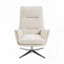 Fauteuil d'appoint pivotant confortable avec repose-pieds-1940849122